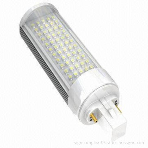 G24 LED Lamp with 5050, 3528 SMD LED Types and PC + Aluminum Alloy Material
